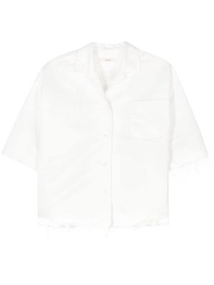 Odeeh duchess-satin shirt - White