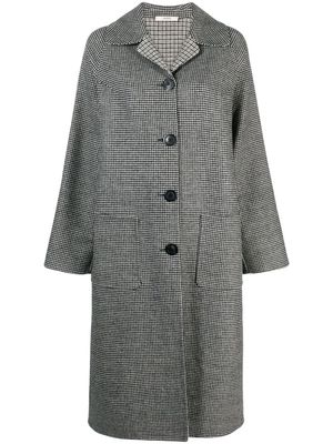 Odeeh houndstooth wool coat - Black