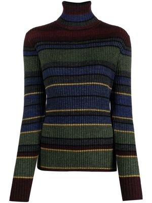 Odeeh ribbed-knit striped jumper - Green