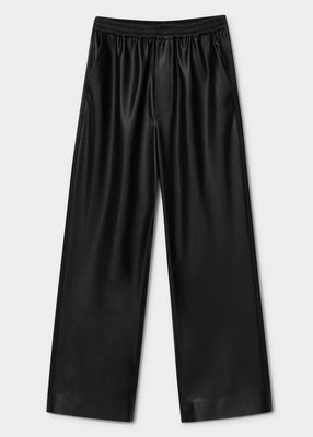 Odessa Vegan Leather Elastic Trousers