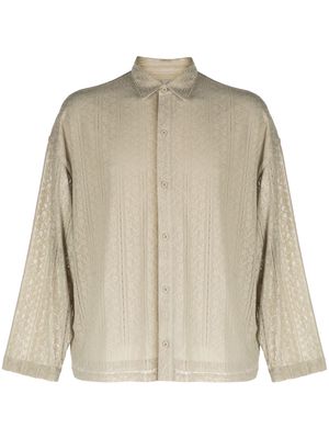 Off Duty Banners floral-lace shirt - Neutrals