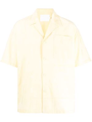 Off Duty camp-collar short-sleeve shirt - Yellow