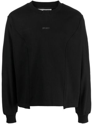 Off Duty Futur logo-embroidered cotton sweatshirt - Black