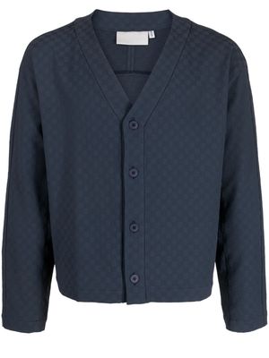 Off Duty Lais logo-embroidered cardigan - Blue