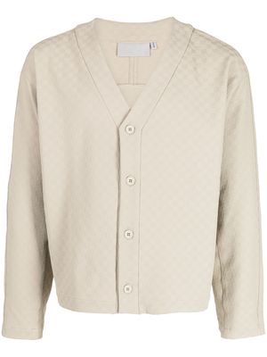 Off Duty Lais logo-embroidered cardigan - Neutrals