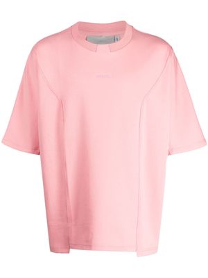 Off Duty Lens logo-embroidered T-shirt - Pink