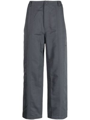 Off Duty logo-embroidered straight-leg trousers - Grey