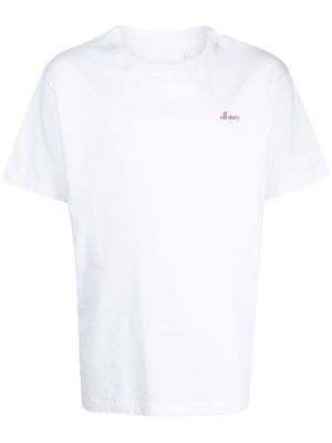 Off Duty logo-print cotton T-shirt - White