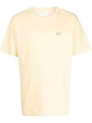 Off Duty logo-print cotton T-shirt - Yellow