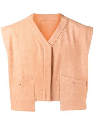 OFF DUTY Malo cropped vest - Brown
