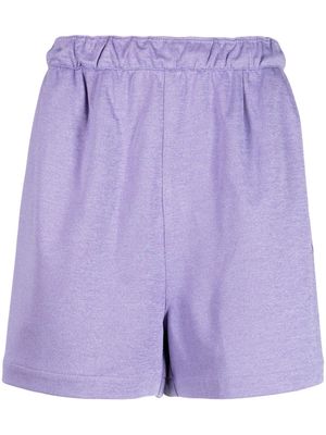 Off Duty Mot cotton deck shorts - Purple