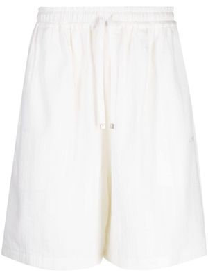 Off Duty Mot cotton deck shorts - White
