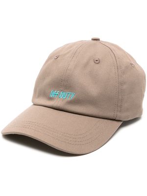 Off Duty Neith embroidered cap - Brown