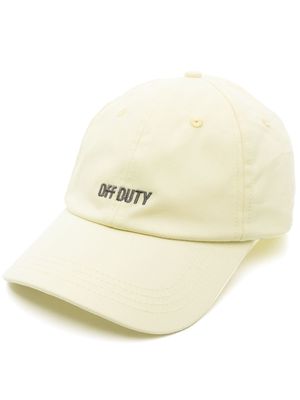 Off Duty Neith embroidered cap - Yellow