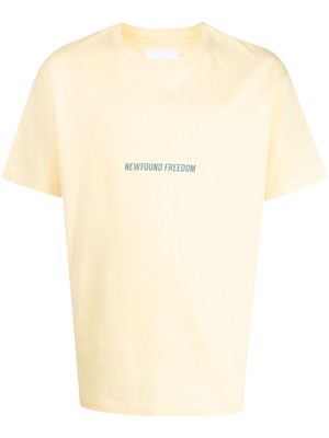 Off Duty Newfound Freedom cotton T-shirt - Yellow