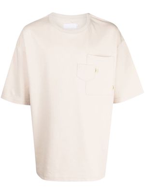 Off Duty patch-pocket T-shirt - Neutrals