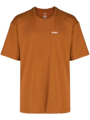 Off Duty Rigg Active logo-print T-Shirt - Brown