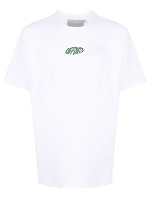 Off Duty Right Feels slogan-print T-Shirt - White