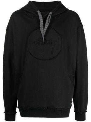 Off Duty Rudd logo-patch hoodie - Black