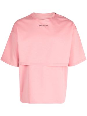 Off Duty Seconds double-layer T-shirt - Pink