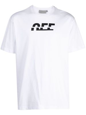 Off Duty Split logo-print T-Shirt - White