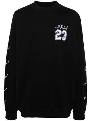 Off-White 23 Logo Skate cotton sweatshirt - Black