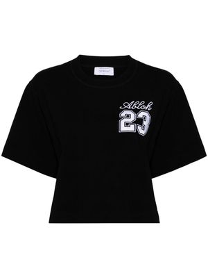 Off-White 23-print cotton T-shirt - Black