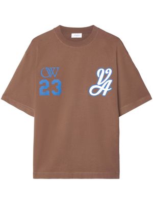 Off-White 23 Varsity Skate cotton T-shirt - Brown