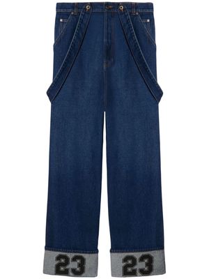 Off-White 90s braces-detail straight-leg jeans - Blue