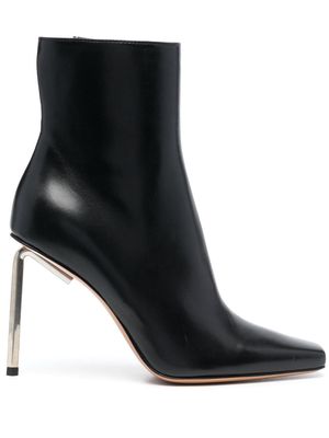 Off-White Allen 100mm leather ankle boots - Black