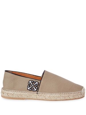 Off-White Anglette Arrow-appliqué espadrilles - Neutrals