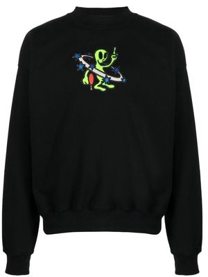 Off-White Arrow graphic-embroidered sweatshirt - Black