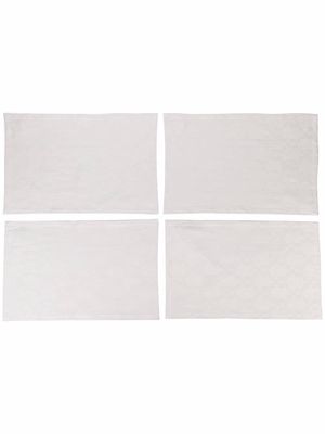 Off-White Arrow-print table mat set - Grey