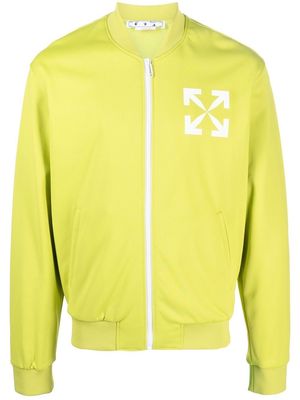 Off-White Arrow-print track jacket - Yellow