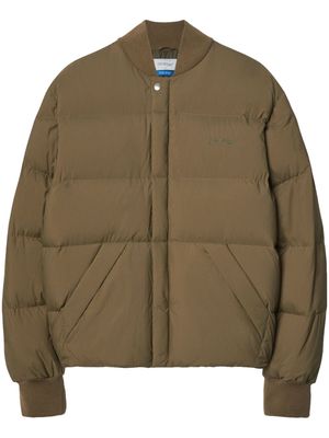 Off-White Arrow puffer jacket - Brown
