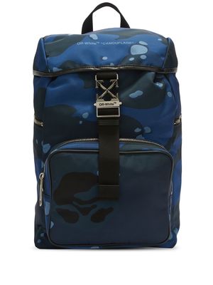 Off-White Arrow Tuc nylon backpack - Blue