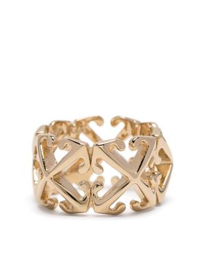 Off-White Arrows chunky ring - Gold