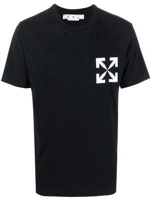 Off-White Arrows-logo organic cotton T-shirt - Black