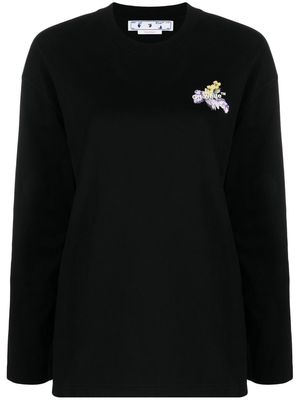 Off-White Arrows-logo oversized sweatshirt - Black