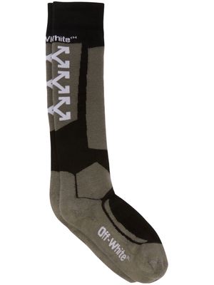 Off-White Arrows logo socks - Grey