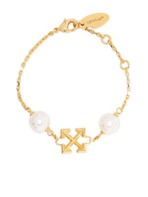 Off-White Arrows-motif chain-link bracelet - Gold