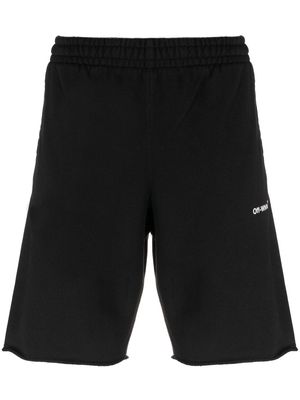 Off-White Arrows-motif cotton track shorts - Black
