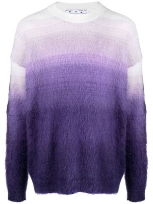 Off-White Arrows-motif long-sleeved sweater - Purple