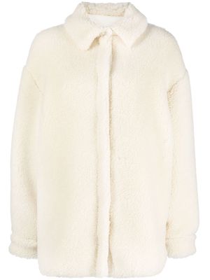 Off-White Arrows-motif Teddy coat - Neutrals
