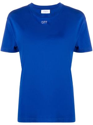 Off-White Arrows-print cotton T-shirt - Blue