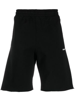 Off-White Arrows-print cotton track shorts - Black