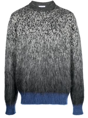 Off-White Arrows-print degradé-effect jumper - Grey