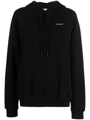 Off-White Arrows-print drawstring hoodie - Black