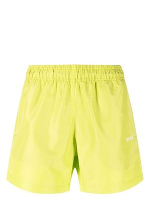 Off-White Arrows print swim shorts - Green