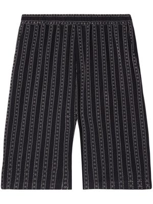 Off-White Arrows striped shorts - Black